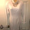 AMINA MUADDI x WOLFORD White Slit Dress - Size Medium