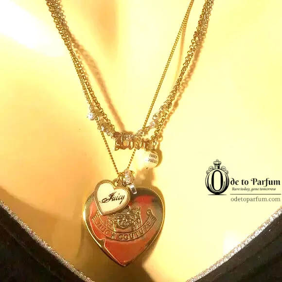 juicy couture heart necklace y2k