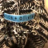 ALICE + OLIVIA Sweater Nera Black White Rib
