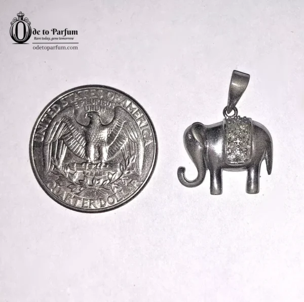 Sterling Silver Elephant Pendant MARSALA .925