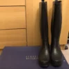 Stuart Weitzman Rain Boots AMAZONIA Pebbled