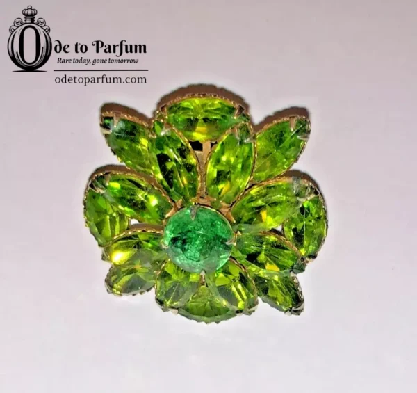 Green Ring Large Rhinestone Gems Adjustable