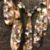 s-l1600 (5) Unique Necklace Handmade Art Deco Style Rhinestones Resin