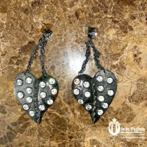 vintage betsey johnson punk heart earrings