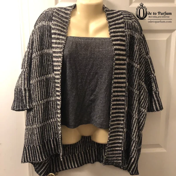 ALICE + OLIVIA Sweater Nera Black White Rib