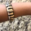 Black and White Bracelet Cuff Bracelet