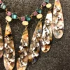 s-l1600 (7) Unique Necklace Handmade Art Deco Style Rhinestones Resin