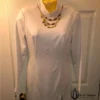 AMINA MUADDI x WOLFORD White Slit Dress - Size Medium