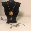 Bell Necklace with Flower Signed TIME AND TRU 🔔