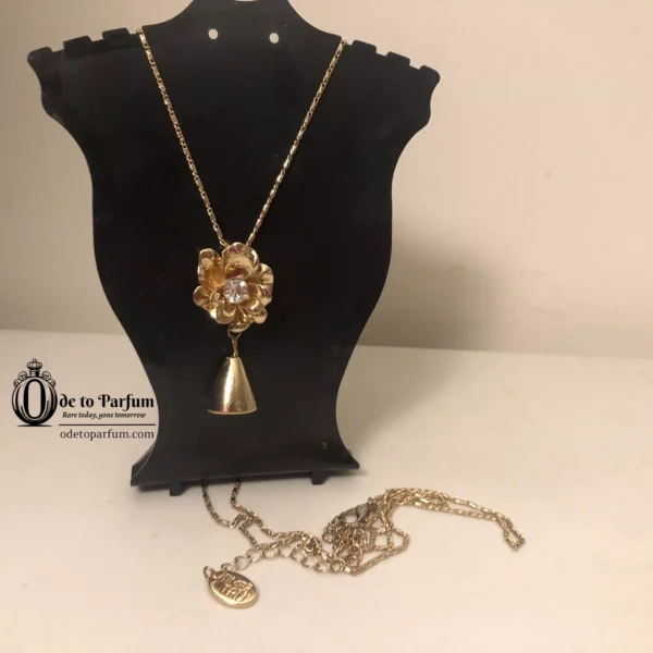 Bell Necklace with Flower Signed TIME AND TRU 🔔