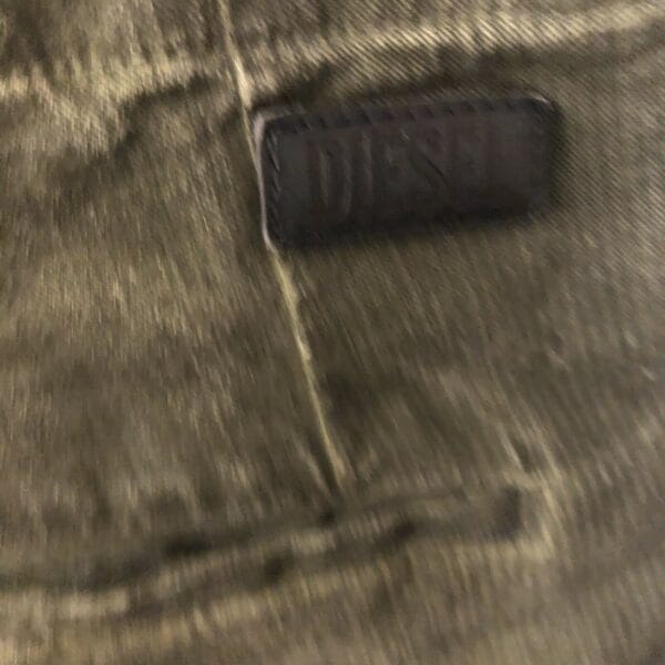 DIESEL Shorts Women Green Safari Camo Jeans