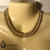 Vintage Pearl Necklace Two Rows TRIFARI