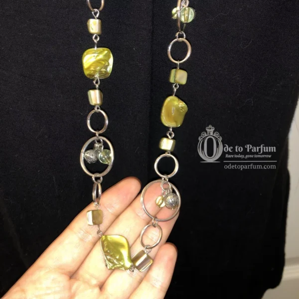 Boho Style Necklace Natural Shell Green Long