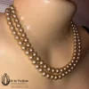 Vintage Pearl Necklace Two Rows TRIFARI