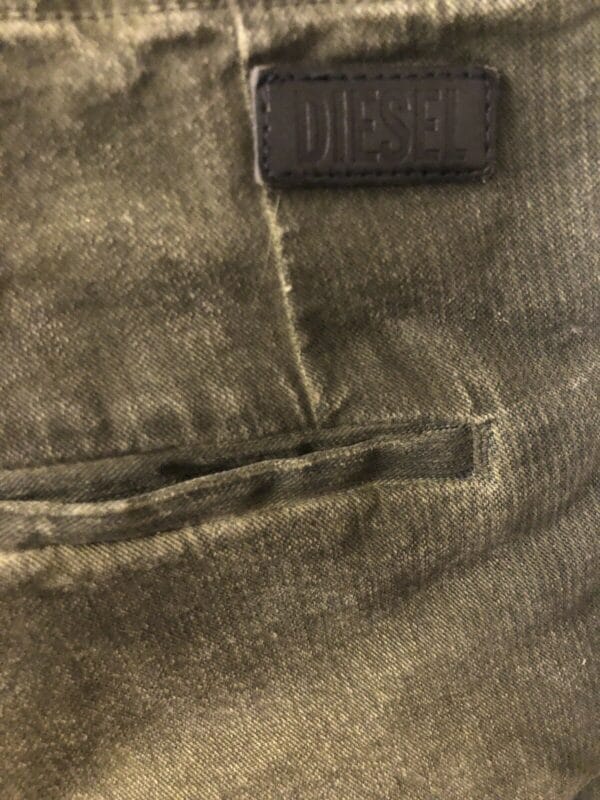 DIESEL Shorts Women Green Safari Camo Jeans