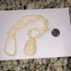 Carved Bone Necklace Beaded Handmade Elephant 🐘