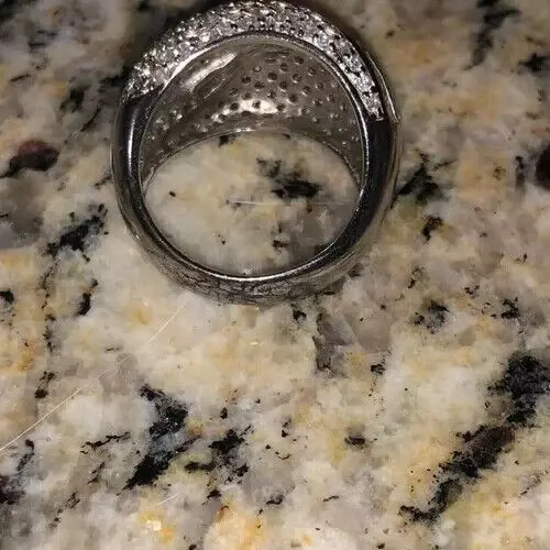 Pave Ring 925 Sterling Silver Cubic Zirconia