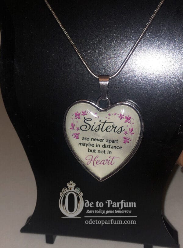SISTERS Necklace Poetry Pendant Family