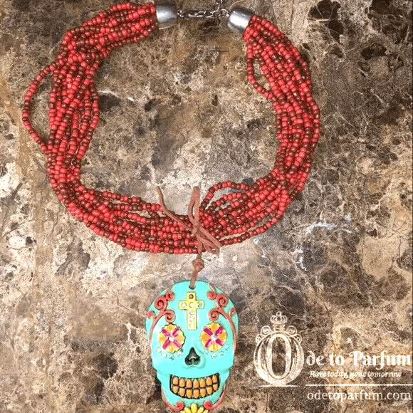 sugar skull necklace