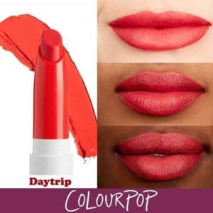 Coral Pink Lipstick colourpop lipstick daytrip