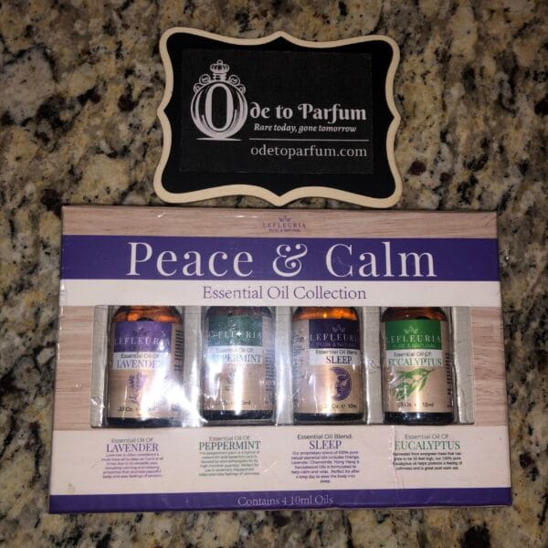 Essential Oils Set Lefleuria PEACE & CALM 4 10ml Bottles NEW