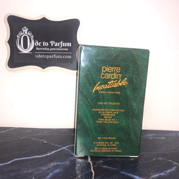 Pierre Cardin INSATIABLE Eau De Toilette Men 90s RARE