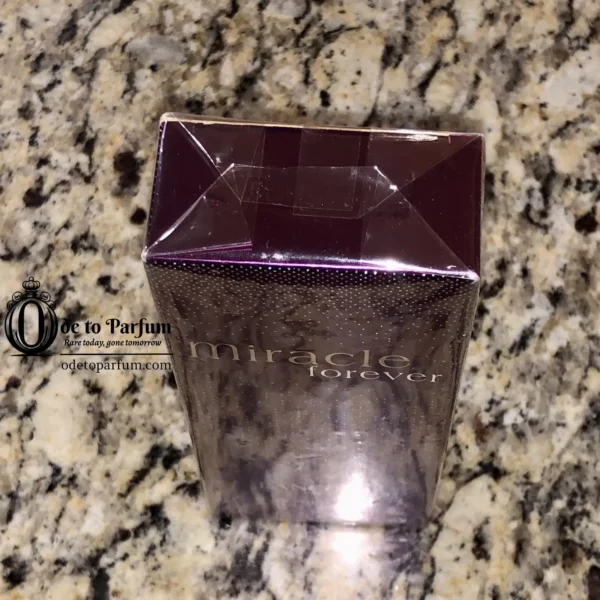 lancome miracle forever eau de parfum 1.7 fl oz new and sealed in box, top of box