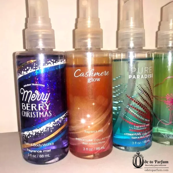 Pure Paradise Mist, Beautiful Day, Cashmere Glow, MORE