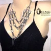 TRACI LYNN Necklace Multilayer Chains & Rhinestones