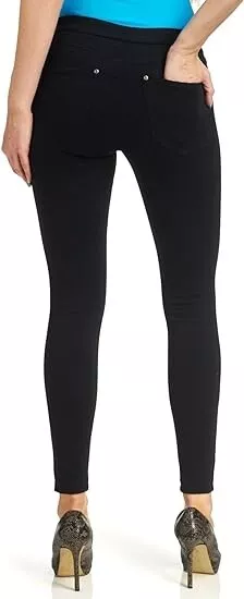 Black Jeggings HUE Women's Smooth Denim Leggings XS