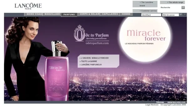 lancome miracle forever screenshot