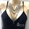 TRACI LYNN Necklace Multilayer Chains & Rhinestones