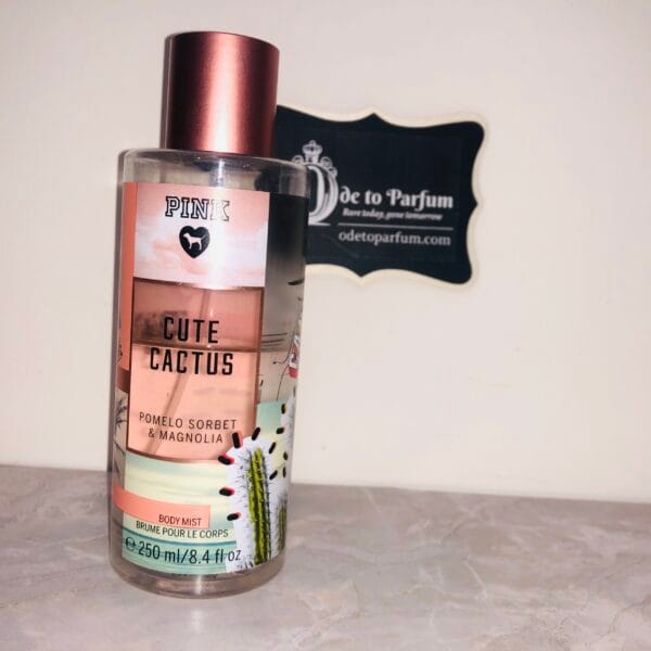 pink cute cactus body mist