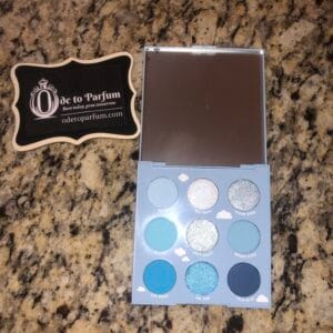 blue shadow palette on cloud blue colourpop