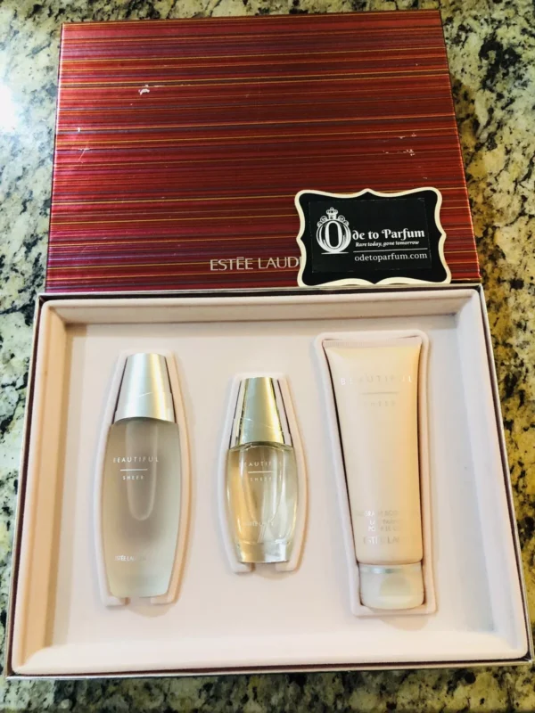 Estee Lauder BEAUTIFUL SHEER Perfume Gift Set RARE!