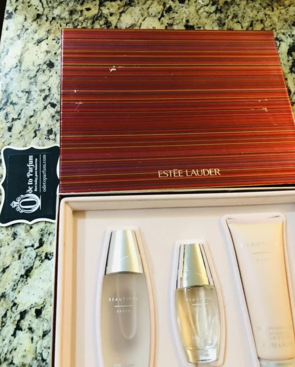 Estee Lauder BEAUTIFUL SHEER Perfume Gift Set RARE!