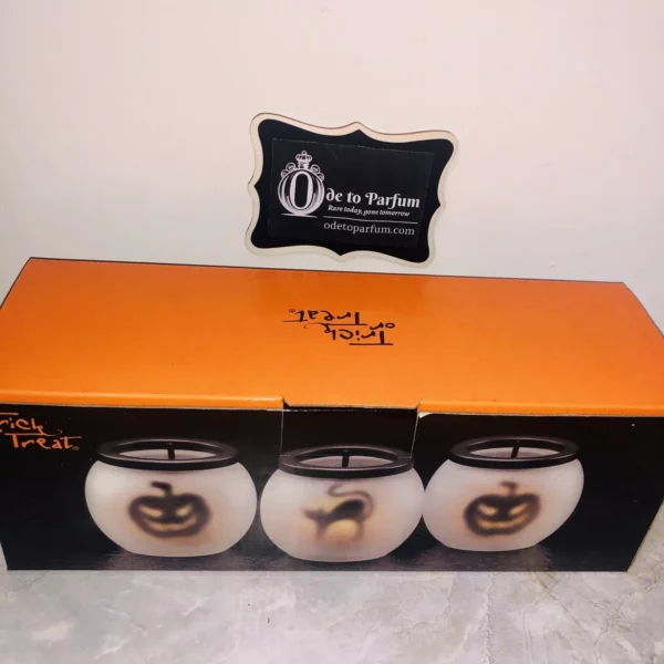 Halloween Candles Set Of 3 Votives with Tea lights ~ Macy's