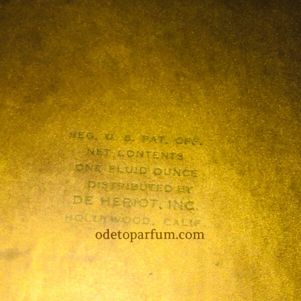 de hariot parma violet perfume box back