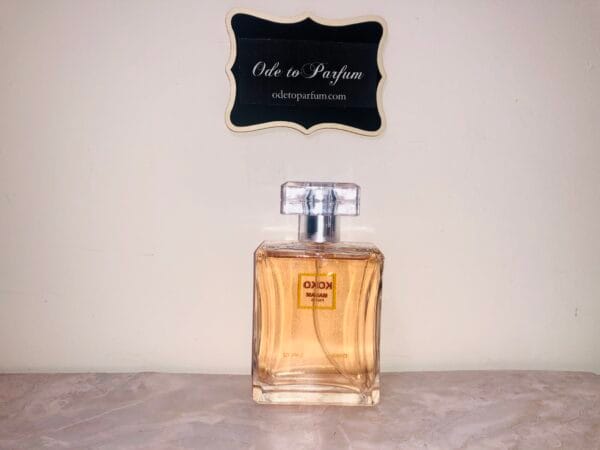 koko madam perfume clone of chanel coco mademoiselle back of bottle