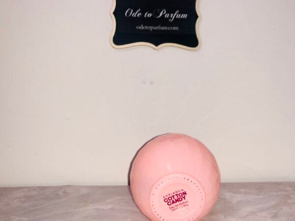 Adrianna Cotton Candy bottom of bottle with sticker visible