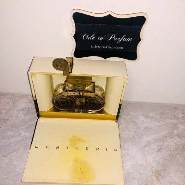 lentheric miracle perfume in box pictured from top