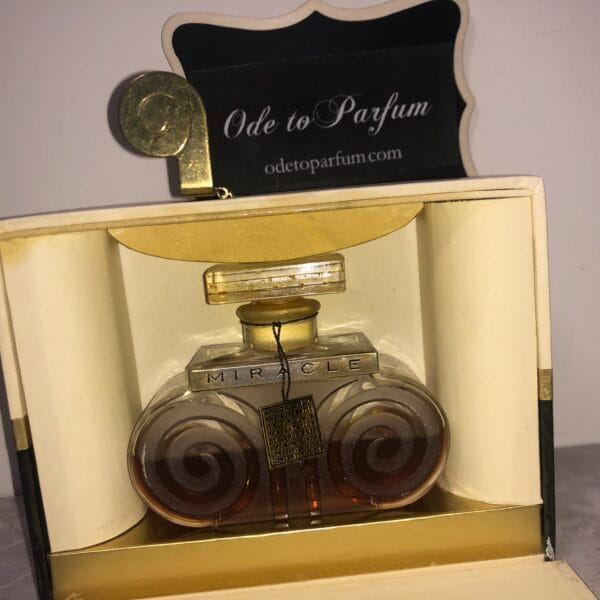 lentheric miracle perfume in box, close-up photo