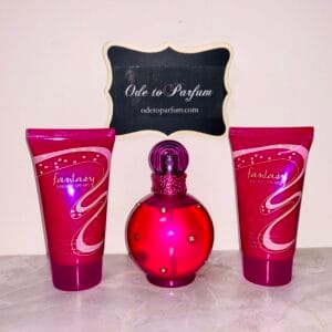 britney spears fantasy bundle: 1.7 fl oz eau de parfum spray, body souffle, and shower gel