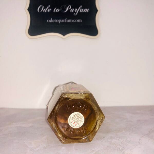 trailing arbutus 1978 california perfume co, bottom of bottle