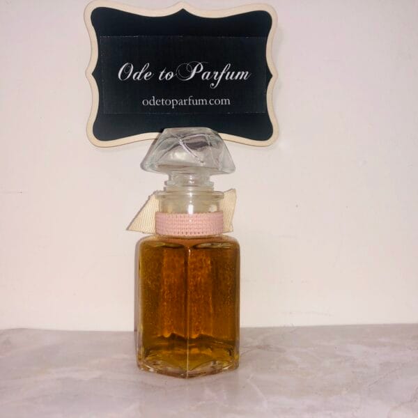 trailing arbutus 1978 california perfume co, back of bottle