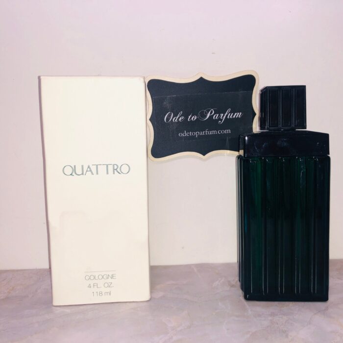 mary kay quattro cologne pictured next to box 4 oz
