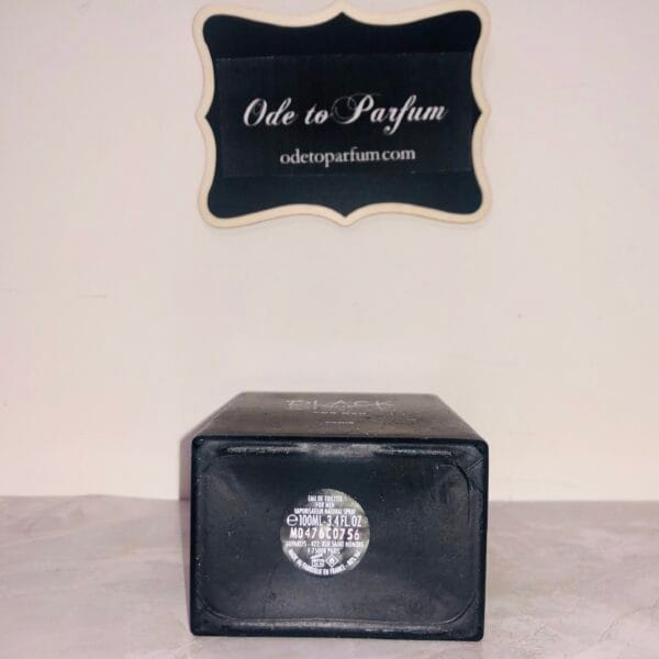 black one black for men eau de toilette spray bottom of bottle