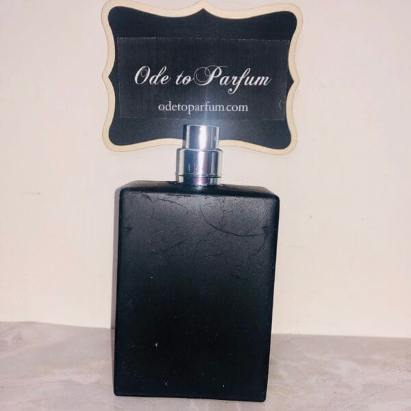 black one black for men eau de toilette spray back of bottle