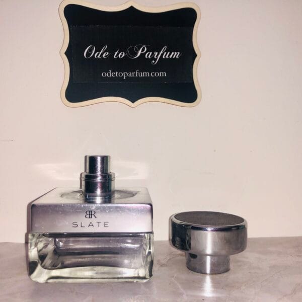 banana republic slate eau de toilette - original vintage version with silver cap - pictured with cap off