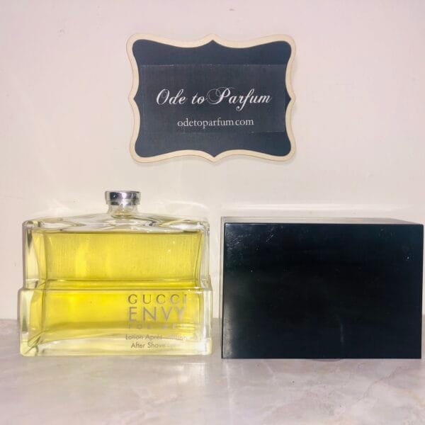 gucci envy after shave for men 3.4 fl oz with cap off